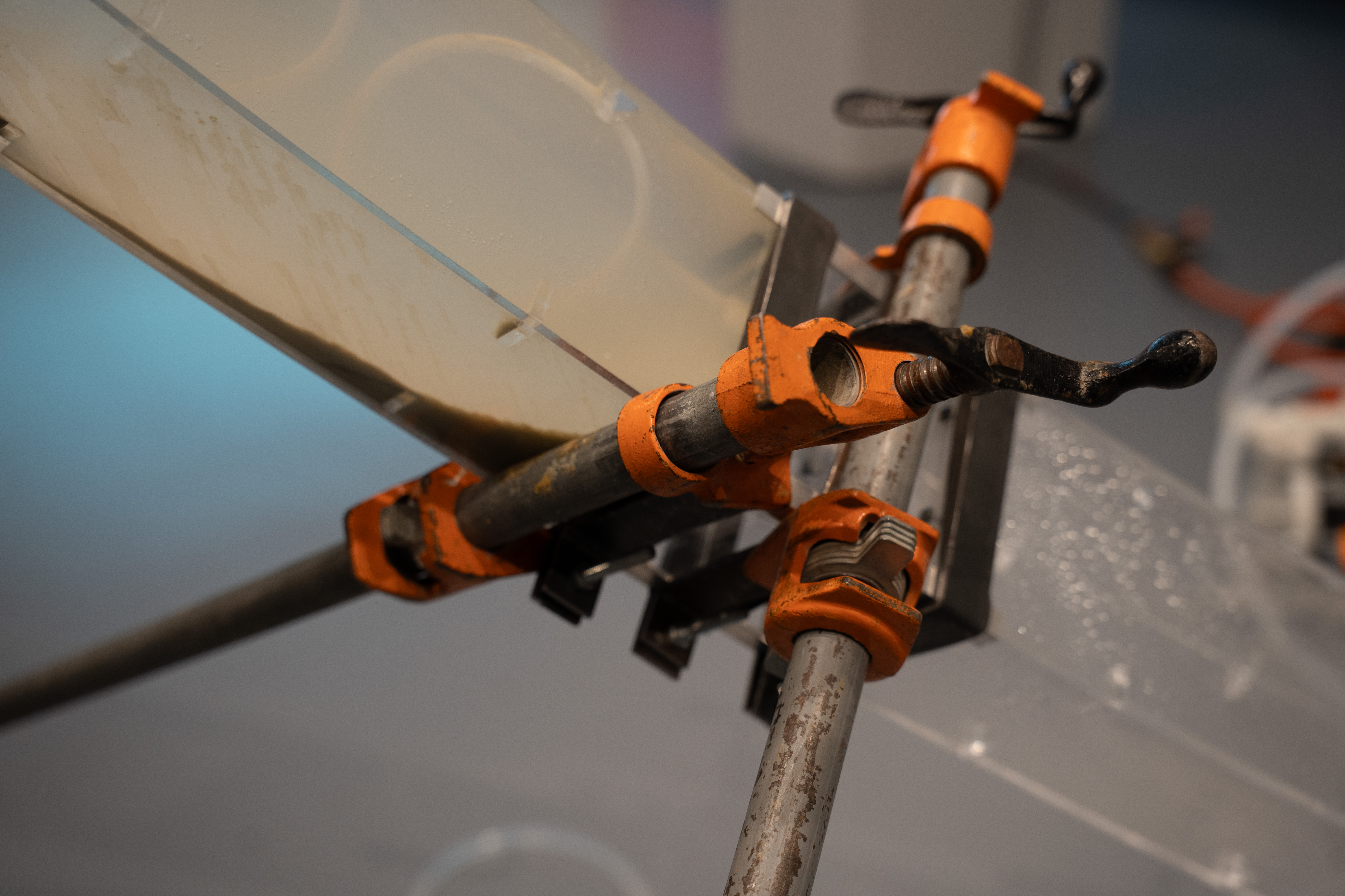 Photo of Holding Patterns installation by Eric Rannestad. Gallery 92, Harvard University. Allston, MA. 2026