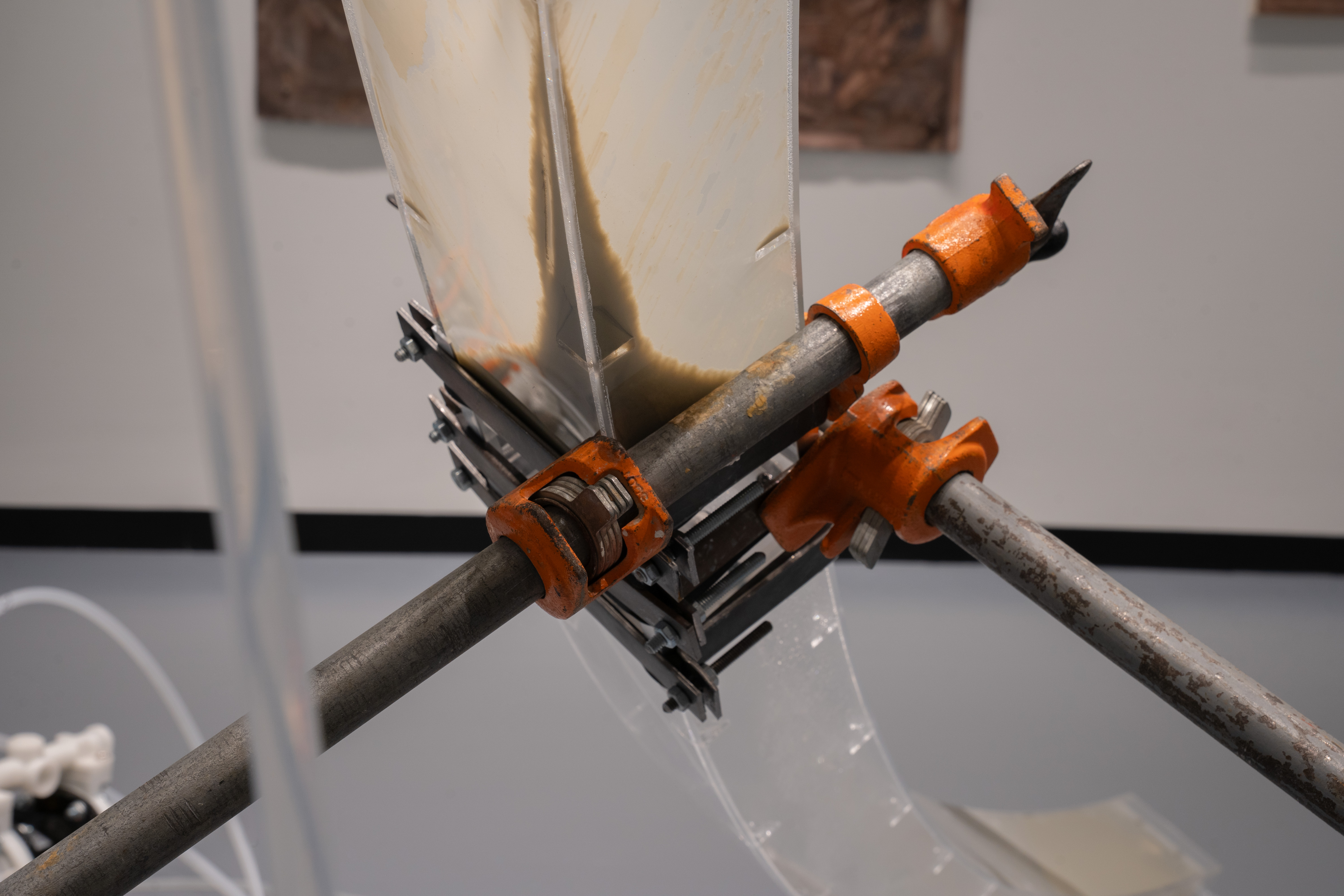 Photo of Holding Patterns installation by Eric Rannestad. Gallery 92, Harvard University. Allston, MA. 2026