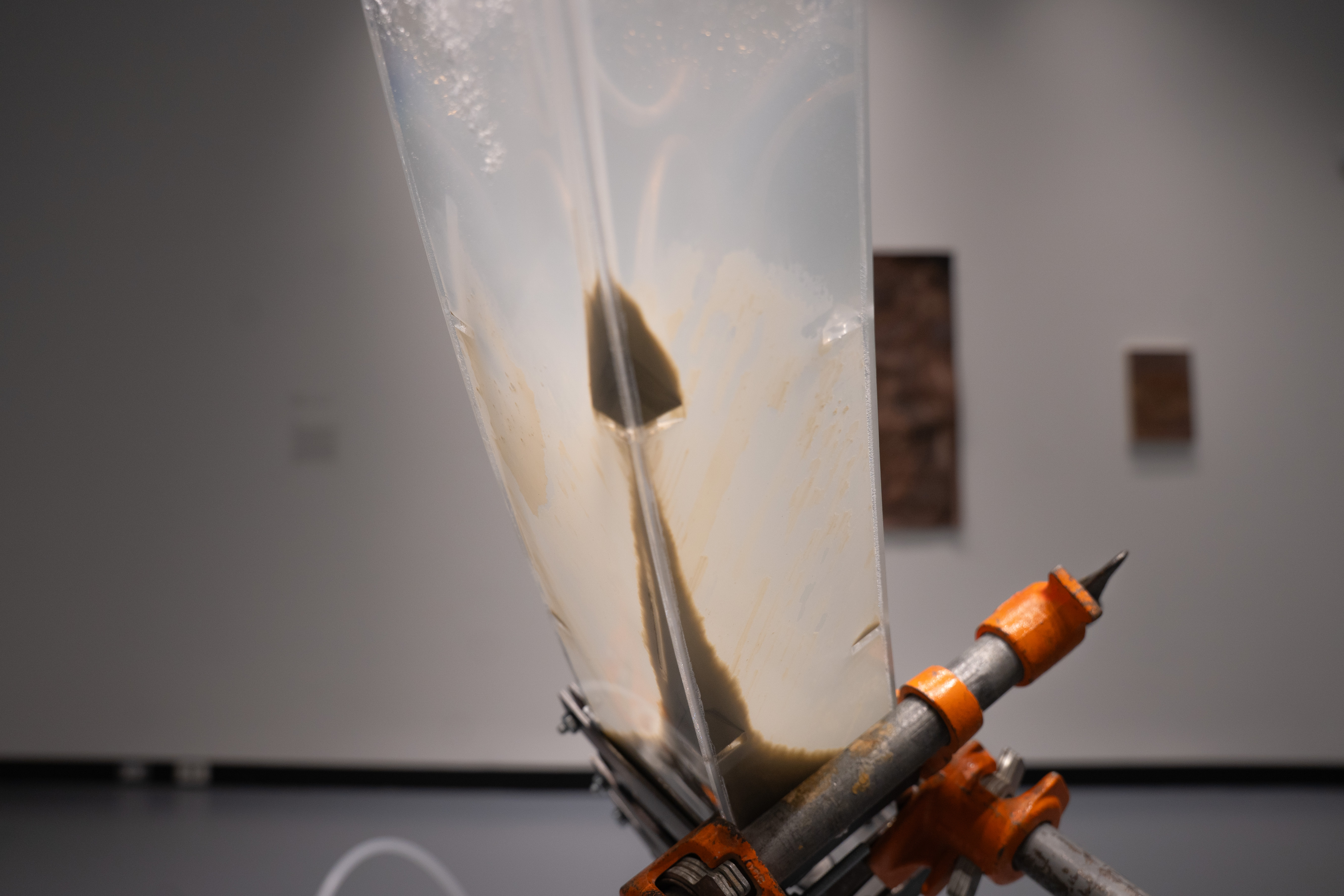 Photo of Holding Patterns installation by Eric Rannestad. Gallery 92, Harvard University. Allston, MA. 2026